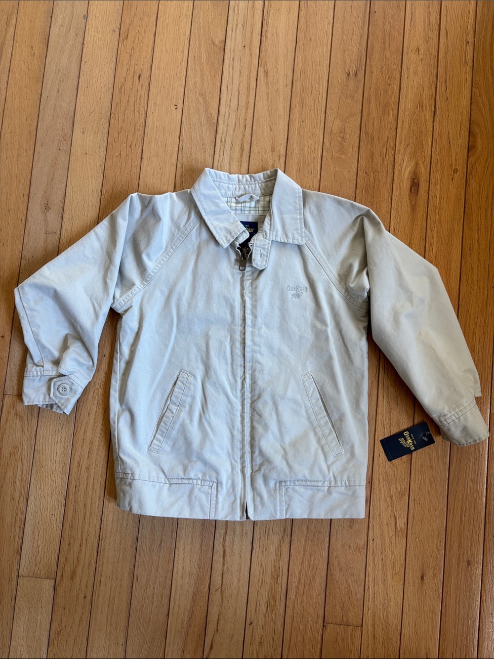 Oshkosh B’gosh boys coat front khaki new with tags size 6 - Picture 1 of 8